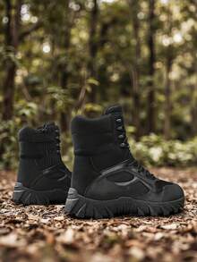 Botas de Trabalho de Inverno Masculinas, Botas de Neve de Deserto Respiráveis e Duráveis para Caminhada ao Ar Livre, Botas de Neve de Cano Alto Unissex Tamanho 36-46 com Forro Extra Quente