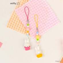 MIFFY 2件套米菲兔玩偶吊坠套装 - 可爱亚克力手机挂绳和包包挂饰，色彩缤纷的装饰品，送给孩子的可爱卡通礼物 - 藍色和粉紅色 - 查看 6