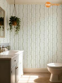 15.75x47.24/141.73/188.98 Inch, 1 Roll/1 PC, Superstiker Creative Floral & Striped Pattern Peel And Stick Removable Vinyl Wallpaper, High Definition, No Residue, DIY For Living Room, Bedroom, Wardrobe, Cabinet, Home Decor Wall Paper Wall Stickers Wall Decor Room Decor Wallpaper Peel And Stick - Multicolor - View 9