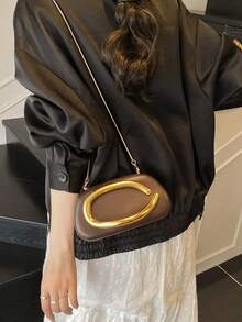 Bolso de embrague de decoración de metal vintage, nuevo bolso de novia burdeos para fiesta de boda, bolso bandolera cruzado con cadena para mujeres y adolescentes, perfecto para oficina, universidad, trabajo, negocios, viajes, salidas, fiestas, bodas, bailes de graduación, cenas