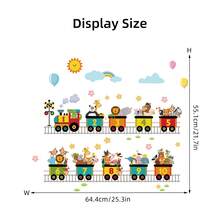 1 张彩色数字火车墙贴，带 1-10 位数字、卡通儿童、星星和云朵，可移除幼儿园贴纸，适用于教室儿童房装饰，易于粘贴，教育数学学习艺术，万圣节圣诞礼物，撕下并粘贴墙壁艺术 - 彩色 - 查看 12