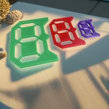 3 Pieces1-9 Number DIY Digital Painting Stencil Set - Turquoise And White Gridlined Stencil Panels For Art, Wall Stickers, Planners, Scrapbooking, Craft Materials - Reusable Dotted Guides For Hand Drawn Crafts, Stencils, Building Materials, Stenciling Tools