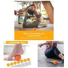 Massage Ball, Ball Point Therapy, Deep Tissue, Myofascial Release, Sore Muscle Relief Massager Neck, Shoulder, Back, Foot Or Muscle Tension U2013 Orange