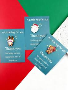 5 sztuk świątecznych kartek okolicznościowych z żywicy z kieszonką Embrace, kartki z podziękowaniami, wyrażające wdzięczność za prezent z kartą