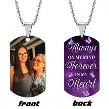 Customized Memorial Badge, Personalized Metal Keychain, Engraved Photo Necklace, Fashionable Pendant, Exquisite Customized Gift, Holiday Commemorative Items,Festive Calendar - Multicolor - View 47