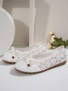 Zapatos planos tipo Mary Jane para mujer 2025, mocasines de estilo hada con una correa de malla, punta redonda, versátiles y transpirables