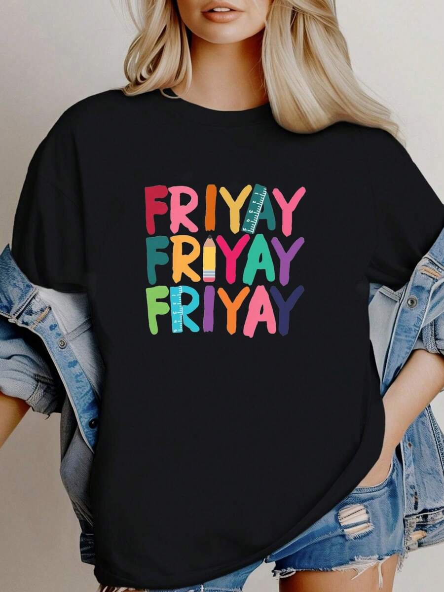 180g pure Cotton Venerdì SVG Mom Life SVG Retro Insegnante PNG Buon Venerdì PNG Venerdì PNG Apprezzamento Insegnante SVG Buon Venerdì-Sì SVG Tgif SVG Women Top Graphic Tees fashion Casual female graphic T-Shirt For Women Casual Unisex Soft Stylish Comfortable - Blanco - Ver 1