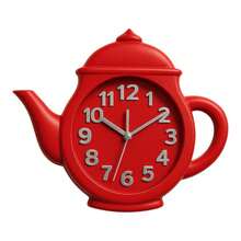 Bule Kitchen/Living Room Quartz RF Wall Clock - Rỉ Nâu - Xem 4