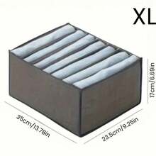 1 pièce Organisateur de vêtements pour armoire avec 7 compartiments, boîte de rangement à tiroirs pliable, organisateur de placard portable pour sous-vêtements, chaussettes, écharpes, leggings, t-shirts, jeans, rangement, stockage de vêtements pour la maison