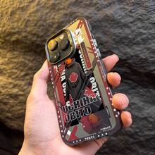 Funda para iPhone 16 Pro Max de Uchiha Obito 15 Apple 14/13 Pro/12/11 Anime Japonés XR Nuevo 7  8 Plus Compatible con Samsung Cubierta Protectora - Negro 9 - Ver 3