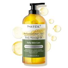PHATOIL 260毫升身体按摩油，舒缓身心，助您放松休息——香草遐想、活力能量、柚子旋律、灵魂遐想、大地气息、丝绒甘露、双重呵护（头发和肌肤）、空灵宁静、永恒面纱、舒缓油 8.8液体盎司 - 多樣化香型 - 查看 13
