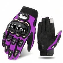 Guanti da moto estivi traspiranti, a dita intere e touch screen, protettivi, antiscivolo, per ciclismo, motocross, moto, ideali per donna e uomo, accessori per motociclista