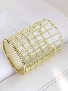 1 suport metalic pentru pix gol, recipient minimalist pentru depozitarea machiajului, suport haotic pentru organizarea instrumentelor de birou