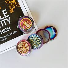1pc 52mm Colorful Insect Design 4-Layer Zinc Alloy Metal Herb Grinder, Smoking Accessory Crusher - Colorful - View 7