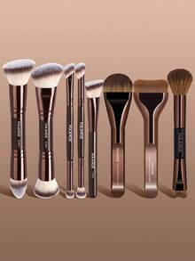 MAANGE 4/6/8/16/38Pcs Professional Facial Makeup Tools Set,With Facial Double-Ended Makeup Brush Set,Bevel&Taper Foundation Brush Contour Brush Blush Brush Powder Brush Eyeshadow Brush Concealer Brush Highlight Brush Smudge Brush Makeup Sponge Accessories,Powder Puff Accessories,Cosmetic Bag Storage Case ,Multifunctional Ultra-Soft Makeup Tools,Using Soft Fibers And Gentle On The Skin,Portable Set For Travel,Gift For Women&Girls,Brush Set,Makeup Brush Kit,Make Up Brush Set,Make Up Set Complete,Makeup Brush Set,Complete Makeup Kit,Brush Kit,Brushes Makeup Set,Makeup Gift Set - Coffee Brown - View 16