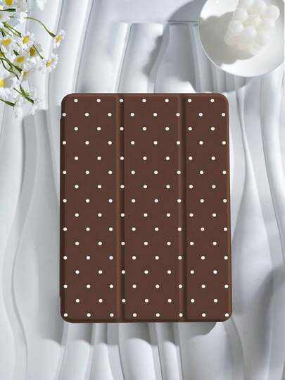 Etui na tablet w kropki i prosty wzór, kompatybilne z iPadem 9,7/10,2/10,5/10,9/12,9/Pro 11, 10. generacji, kompatybilne z Samsung Galaxy Tab S6 Lite 10,4 cala, kompatybilne z Kindle Paperwhite 12. generacji 2024, Kindle (11. generacji) wydany w 2022 roku, miękka ochrona przed upadkiem, inteligentna podstawka/automatyczne wybudzanie/uśpienie