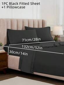 2/3/4pcs Fitted Sheets Set, Bedding, Cozy And Warm Bedding, Solid Color Bedding Sheets, Easy Care And Comfortable, Breathable Bed Set, For Single, Twin, Full, King, Queen Bed Sizes, Suitable For Bedroom, Guest Room, Fall Decor, Room Decor, Halloween Gift, Dormitory, All Seasons, Machine Washable, Ideal Home Gifts