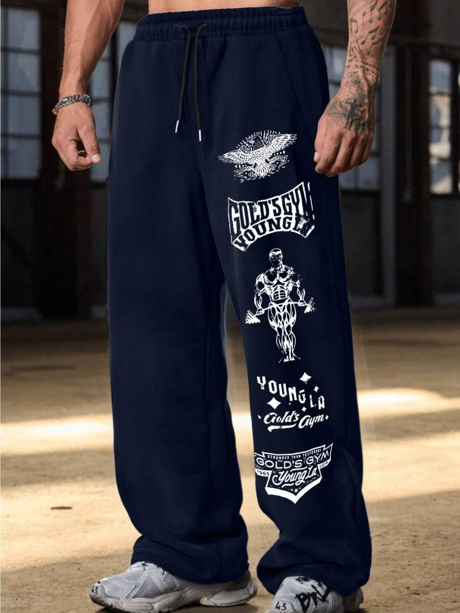Men Pants - Navy Blue - View 1