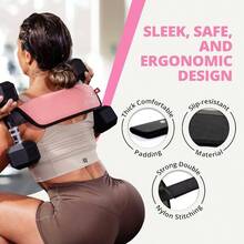 OG Belt - Exercise Hip Thrust Belt U2013 Dumbbells, Kettlebells, And Plates U2013 Slip - Resistant Padding Hip U2013 Gym, Home, And On - Go Workouts - 粉色 - 查看 3