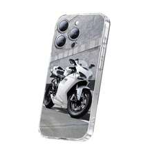 Custodia per telefono MOTO Bike D-Ducati per iPhone 17, 16, 15, 14, 13, 12, 11 Plus, Pro, Max, Plus, E, SE4, Mini, cover trasparente, custodia per iPhone 17, custodia per iPhone 17 Pro, custodia per iPhone 17 Pro Max - Z3 - Visualizzare 6