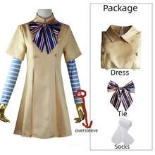 M3GAN Cosplay Costume Full Set Dress|Official Licensed Megan AI Doll Robot Outfit Halloween Party Cosplay Costume For Girls