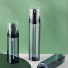 Ultra Fine Fog Refillable Spray Bottle -1.01 Oz To 4.06 Oz Portable Travel Spray Bottle Black Transparent Plastic Split Bottle For Hair Styling, Cleaning, Plant And Skin Care, Portable Travel Suit, Easy To Clean, PVC Free