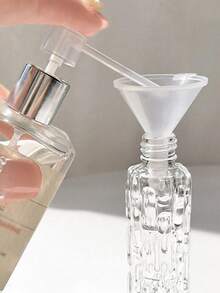 4 piezas de 10ml Botellas de spray vacías transparentes con tapas, contenedores de almacenamiento para cosméticos, perfumes y lociones, herramientas de belleza DIY, fáciles de transportar, adecuadas para viajes y salidas, accesorios de viaje, decoración del hogar y el baño, decoración de otoño, de vuelta a la escuela