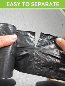 50 Contagem Sacos de Lixo Pequenos de 4-6 Galões, Tipo Boca Plana Preta Regular Grossa, Sacos de Lixo Domésticos Descartáveis Portáteis, Tipo Boca Plana Forte para Lixo de Cozinha, Sacos de Lixo Plásticos para Limpeza de Casa, Banheiro, Quarto, Escritório, Lixeira de Cozinha, Limpeza Doméstica, Limpeza de Cozinha, Limpeza de Festa, Suprimentos de Limpeza de Natal e Ano Novo