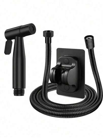 Handheld Bidet Sprayer For Toilet - Stainless Steel Cloth Diaper Jet Spray, Adjustable Water Pressure Control With Bidet Spray Hoses, Bidet Toilet Sprayer For Baby/Feminine Wash Bathroom Bathroom Accessories Bathroom Tools