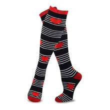 Valentine's Day Knee High Socks Women 2-Pair - CottonCrew Socks - Cute Love Pattern - Women's Shoe 6-9 & Men's 8-11 - 如圖712 - 查看 4