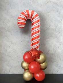 10/19/15 bóng bay trang trí tiệc Giáng sinh, tuần lộc cỡ lớn, bóng bay lá kẹo que, bóng bay ngôi sao đỏ 18", bóng bay trong suốt tự phồng 24" (thích hợp làm quà tặng và trang trí bất ngờ), bóng bay cao su đỏ và vàng 10", bóng bay cao su đỏ và vàng 5", thích hợp cho năm mới, đêm giao thừa, trang trí phòng năm 2026, sắp xếp trong nhà - Nhiều màu - Xem 2