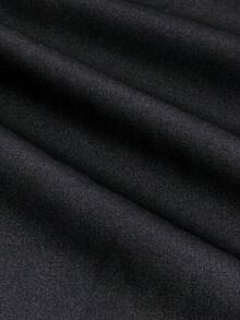 Keke Bloomly, świąteczny, modny, czarny, damski kardigan z długim rękawem, zdobiony guzikami z przodu, luźna sukienka imprezowa w dużym rozmiarze - Czarne - Zobacz 4