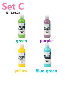 Bộ 6 màu sơn nghệ thuật dạng lỏng, độ bóng cao, sơn acrylic, chống phai màu, hiệu quả hoàn hảo sau khi khô, thích hợp cho đá, gỗ, vải bố, thạch cao và các bề mặt nghệ thuật khác, 100ml/chai, sơn nghệ thuật, màu sắc sống động, sơn bền lâu, dụng cụ nghệ thuật, dành cho nghệ sĩ và họa sĩ, vẽ tranh sáng tạo, dễ tán, màu sắc bền lâu, bột màu vẽ. - Nhiều màu - Xem 14