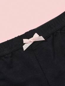 4件套女童无缝透气莫代尔安全短裤夏季薄款内裤 - 黑色 - 查看 3