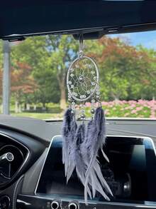Easypie Selection 1PC Car Accessories, High-End Temperament, Dream Catcher, Rearview Mirror Pendant, Feather Car Pendant, Personalized Decoration,Best Gifts For Friends, Graduation Gifts, Back-To-School Gifts, Christmas Decorations, Valentine's Day Gifts, Gifts For Mom And Dad, Halloween, Thanksgiving, Personalized Gifts, Birthday Gifts, New Year Gifts