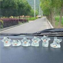 5/10/20pcs DIY Luminous Small Cows, Luminous Mini Resin Animal Small Cows, Mini Toys, Handmade Decoration Accessories, Luminous Small Cows In The Dark, Suitable For Holiday Gifts, Sock Gifts, Party Gifts, Prank Games, Landscape Gardens