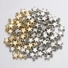 100pcs Fashion CCB Star Pentagram Pendant DIY Jewelry Accessories For Necklace And Bracelet - Random Color Mixing - View 2