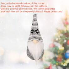 10pcs Set Of Handmade Christmas Tree Ornaments - Scandinavian Santa Elf Gnomes, Fabric Hanging Decorations For Holiday Home & Outdoor Festive Display Festive Christmas Gnome Ornaments Set - Classic Holiday Tree Decorations With Foliage, Red & White Checkered Bunting, And Festive Accents For Holiday & New Year Home Decor, Gnome Christmas Decorations Christmas Decoration Dwarf Small Pendant Knitted Hat Faceless Doll Pendant