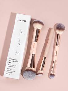 MAANGE 1pc/2pcs/3pcs Professional Dual-Head Facial Makeup Brush,Soft To Touch,Multifunctional Makeup Tool,With Paper Box,Contain Powder Brush,Blush Brush,Concealer Brush,Smudge Brush,Foundation Brush,Contour Brush,Blending Brush,Gentle On Skin,Suitable For All Skin Types,For Perfect For Daily Use And Travel,Gift For Women & Girl,Foundation Brush,Concealer Brush,Blush Brush,Contour Brush,Blush Brush,Bronzer Brush,Powder Brush,Foundation Brush,Blush Brush - Dusty Pink - View 13