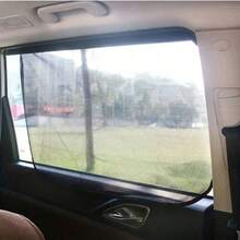 Easypie Selection 4片/2片装磁吸式汽车遮阳帘，非自动伸缩，车内遮阳板遮阳帘，前侧帘式遮阳网布，磁吸式汽车遮阳板 - 涤纶网布侧窗遮阳帘，带紫外线隐私遮光功能，汽车最佳选择 - 黑色 - 查看 10