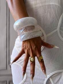 ﻿ 3Pcs Luxury Cuff Bracelets,Gold Bangles,Wide Bangles, Chunky Bracelet, Bracelet Set, Wide Bracelet, Bracelet For Women, Large Bracelet,Elegant And Unique Bangle Style