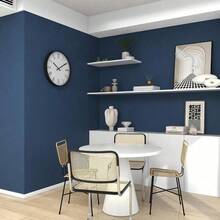 1 Roll Home Decor Stick Wallpaper Roll, Waterproof Vinyl Contact Paper For Living Room Wall Sticker Cabinets Kitchen Decor - Blue - View 13