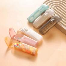 Pudełko na 6 wykałaczek i nici dentystyczne, małe pudełko do przechowywania, organizer podróżny, przenośne etui na tabletki, miniaturowa tuba do przechowywania przedmiotów - Wielokolorowe - Zobacz 18