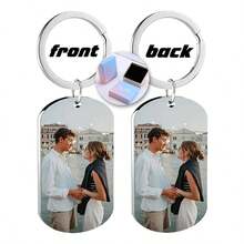 Customized Memorial Badge, Personalized Metal Keychain, Engraved Photo Necklace, Fashionable Pendant, Exquisite Customized Gift, Holiday Commemorative Items,Festive Calendar - Multicolor - View 29