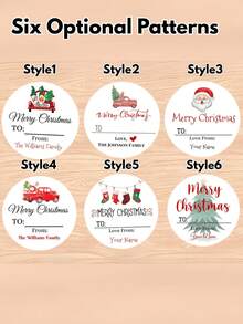 1 Stück/12 Stück/24 Stück/36 Stück/48 Stück personalisierte Weihnachts-Etiketten - Individuelle An/Von Geschenk-Aufkleber, runde Weihnachts-Aufkleber, personalisierte Weihnachts-Etiketten, Weihnachts-Aufkleber, individuelle Namens-Tags Weihnachten, Geschenk-Aufkleber, Geschenk-Etiketten, Weihnachts-Geschenkanhänger, Feiertags-Gastgeschenk-Anhänger für Weihnachtsverpackung, Party-Tüten, Familien- & Freunde-Geschenke Saison 2025, Weihnachtsgeschenk, farbig, süß, für Schule, Schulmaterial - Verschiedenfarbig - Übersicht 10