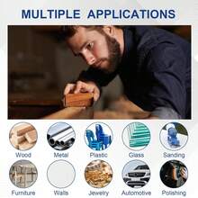 50 件砂纸，13 粒度优质砂纸组合 - 120/150/180/240/320/400/600/800/1000/1500/2000/3000/5000 粒度砂纸，用于木材金属汽车打磨的干湿砂纸 - 彩色 - 查看 7