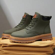 Men's Casual Outdoor Hiking Shoes - Army Green - View 3