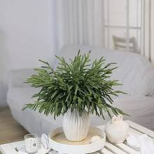 Branches de pin artificiel en neige - parfait pour la décoration de Noël et d'hiver à la maison, accents de dessus de table