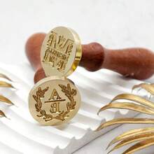 Customized 25mm Wax Seal Stamp Set, Suitable For Wedding Invitations, Wax Melter, Wedding Wax Seal Stamp Set, Personalized Gift Wax Seal - Multicolor - View 10