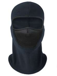 1 pieza Gorro de ciclismo transpirable y cálido para hombre, para otoño e invierno, máscara que cubre todo el rostro y el cuello, gorro a prueba de viento para esquí y resistente al frío para montañismo, máscara de ciclismo, protección facial, gorro de deporte al aire libre de felpa, gorro de forro polar con textura granulada